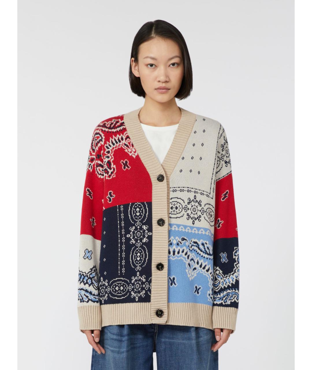 WEEKEND MAX MARA Мульти хлопковый кардиган, фото 5