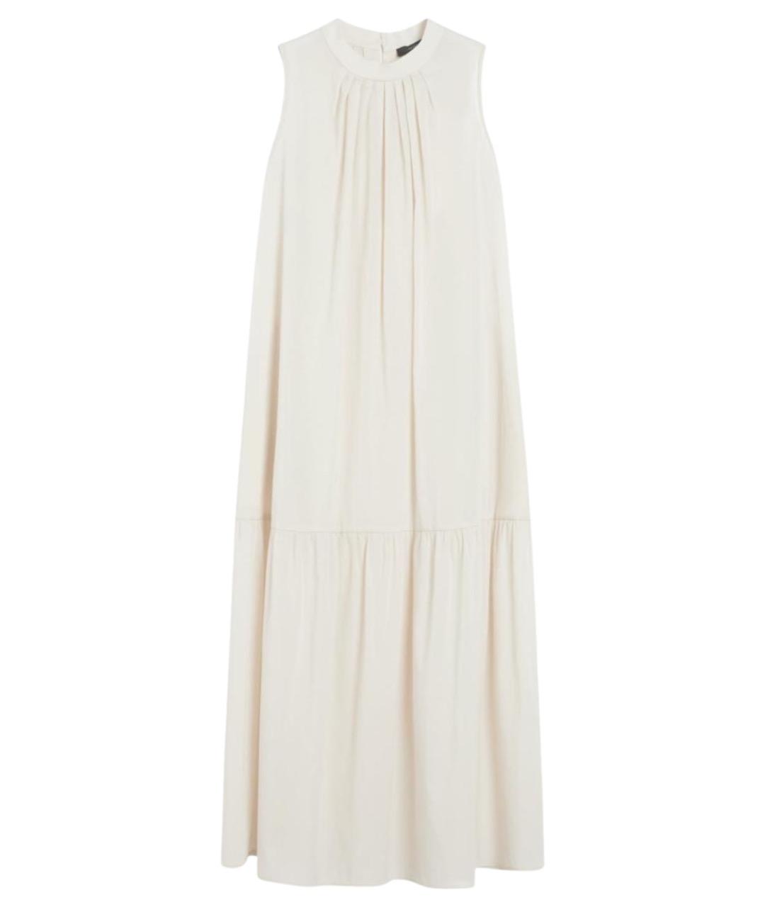 WEEKEND MAX MARA Белое хлопковое повседневное платье, фото 1