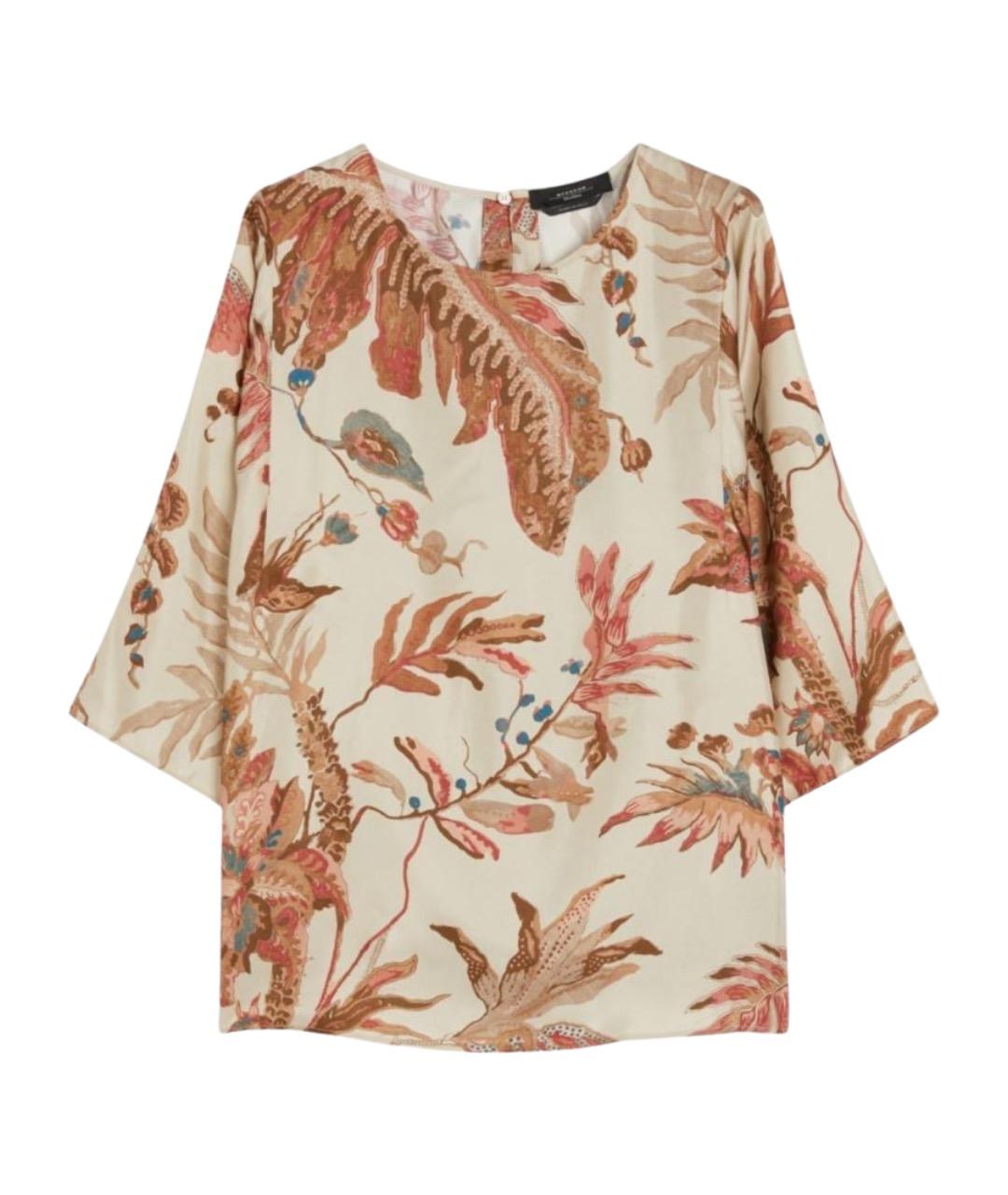 WEEKEND MAX MARA Мульти шелковая рубашка, фото 1