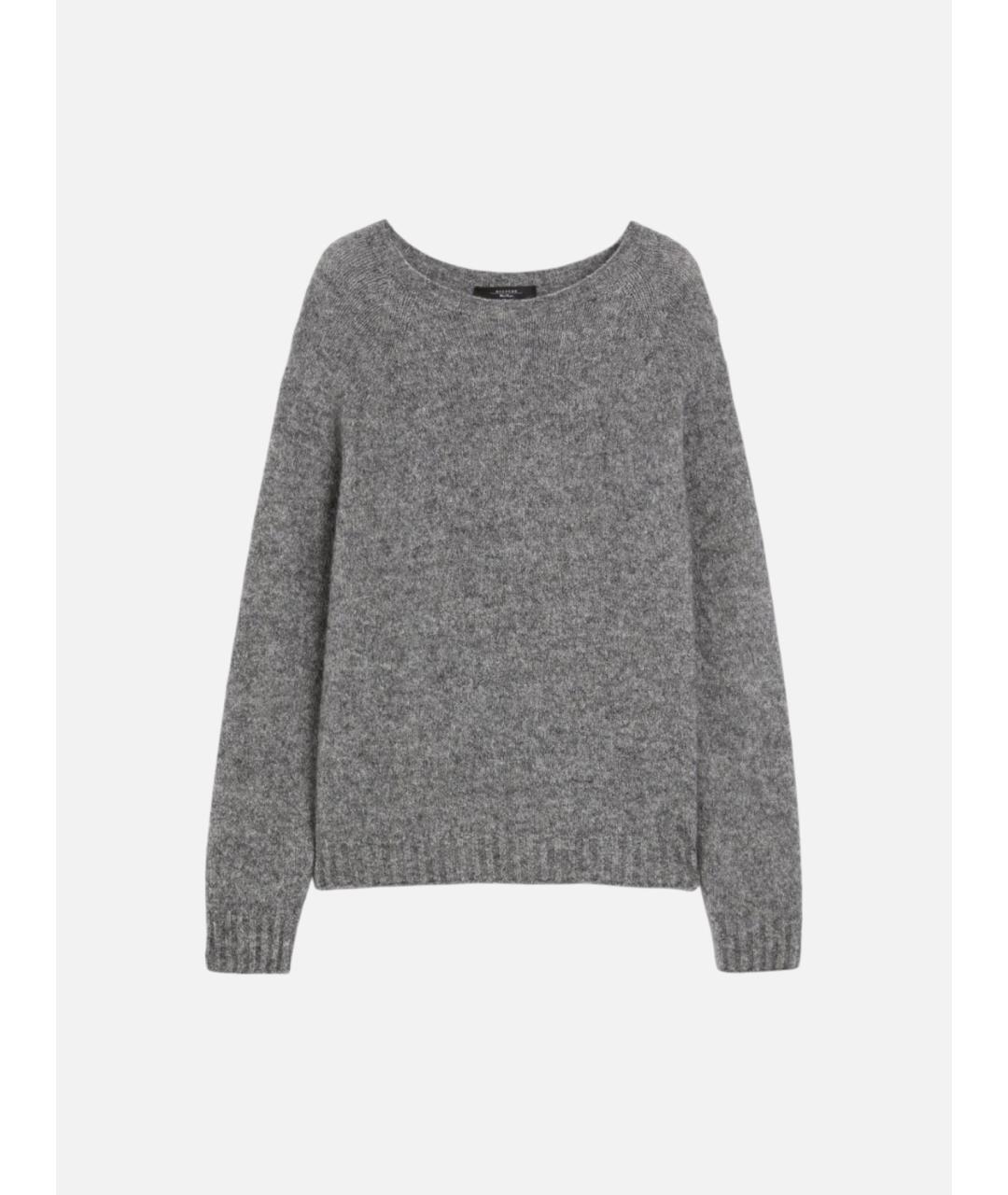 WEEKEND MAX MARA Серый шерстяной джемпер / свитер, фото 5