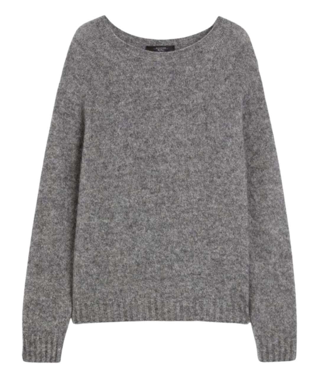 WEEKEND MAX MARA Серый шерстяной джемпер / свитер, фото 1