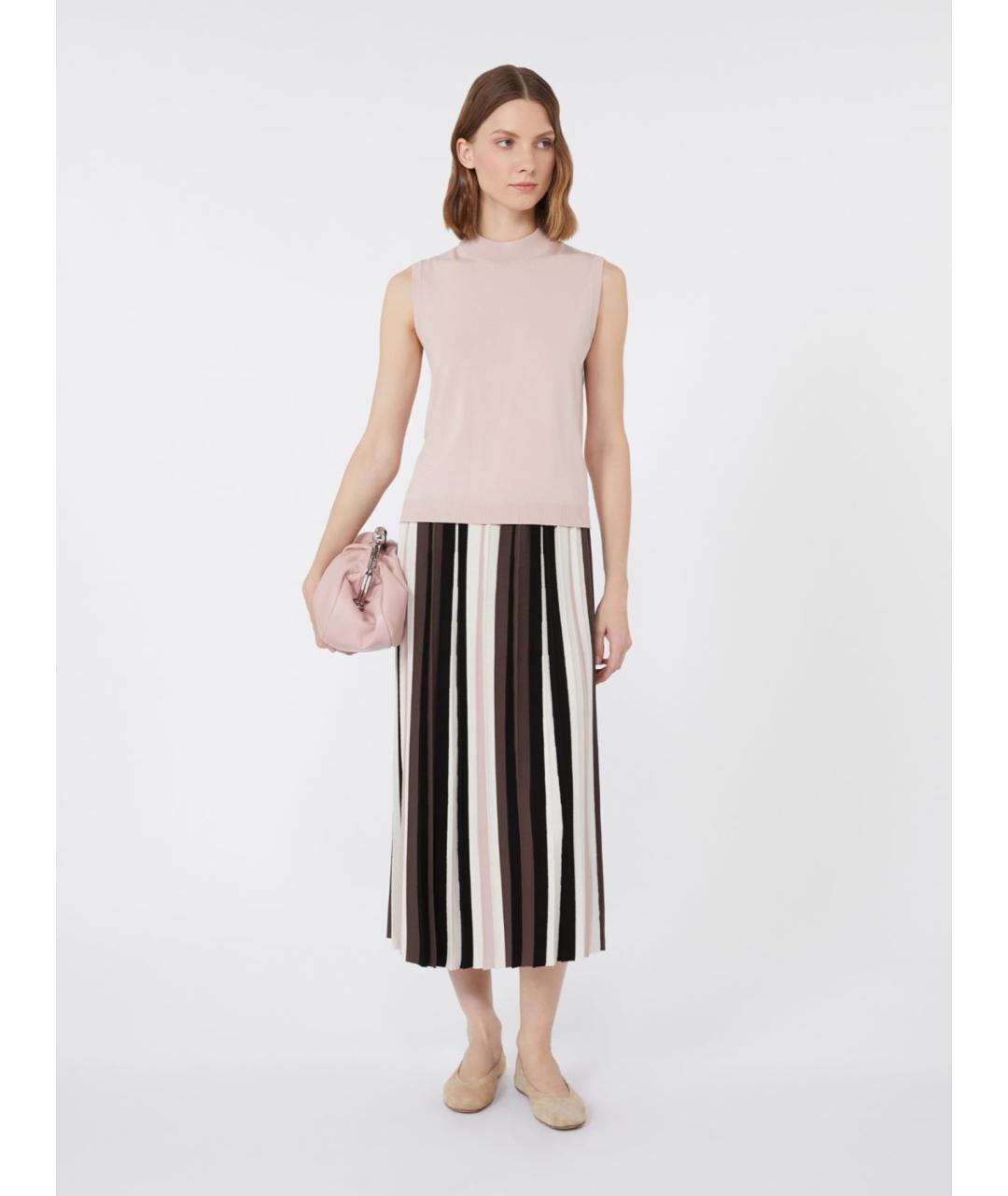 WEEKEND MAX MARA Розовая вискозная жилетка, фото 2