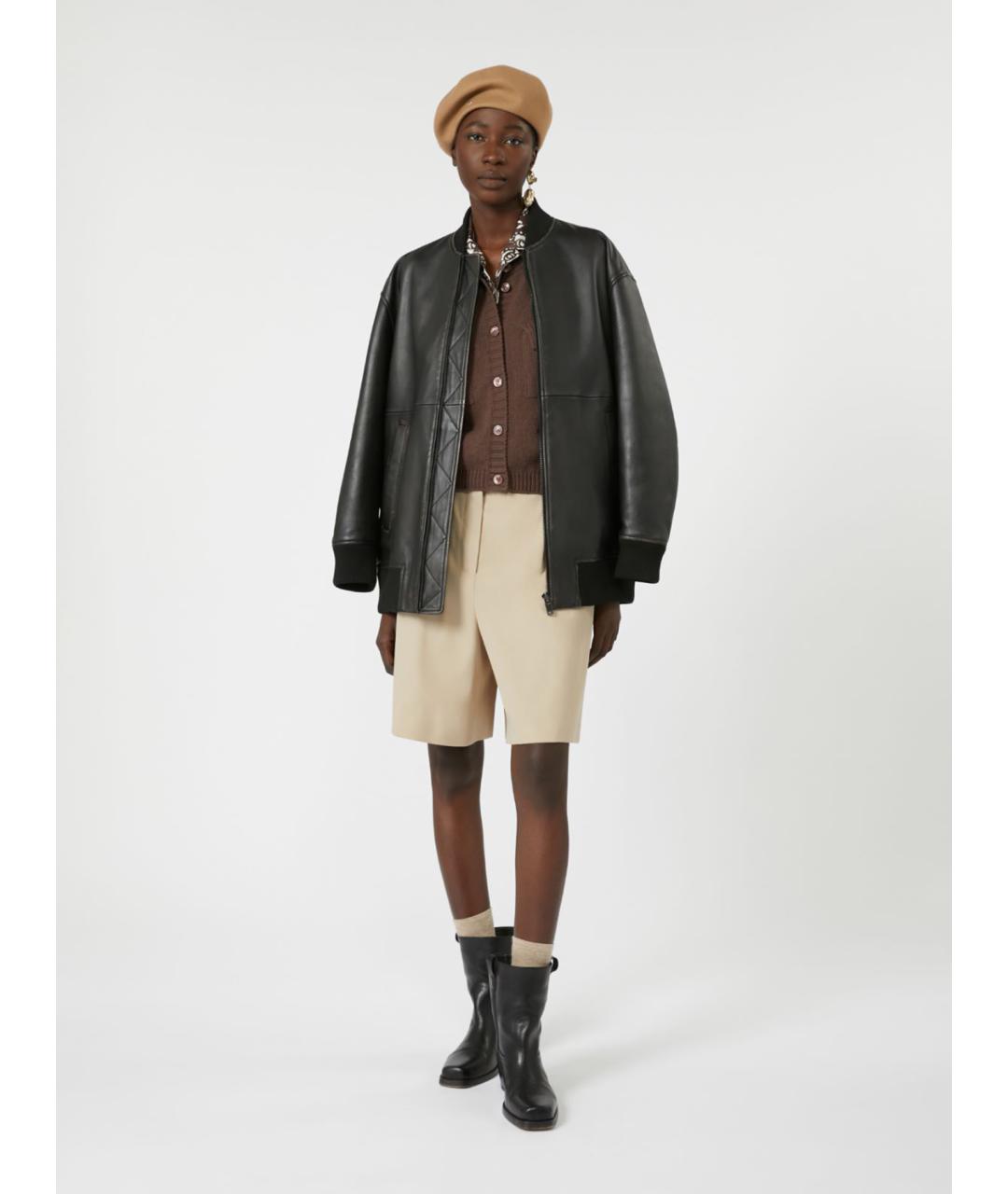 WEEKEND MAX MARA Бежевые хлопковые шорты, фото 2