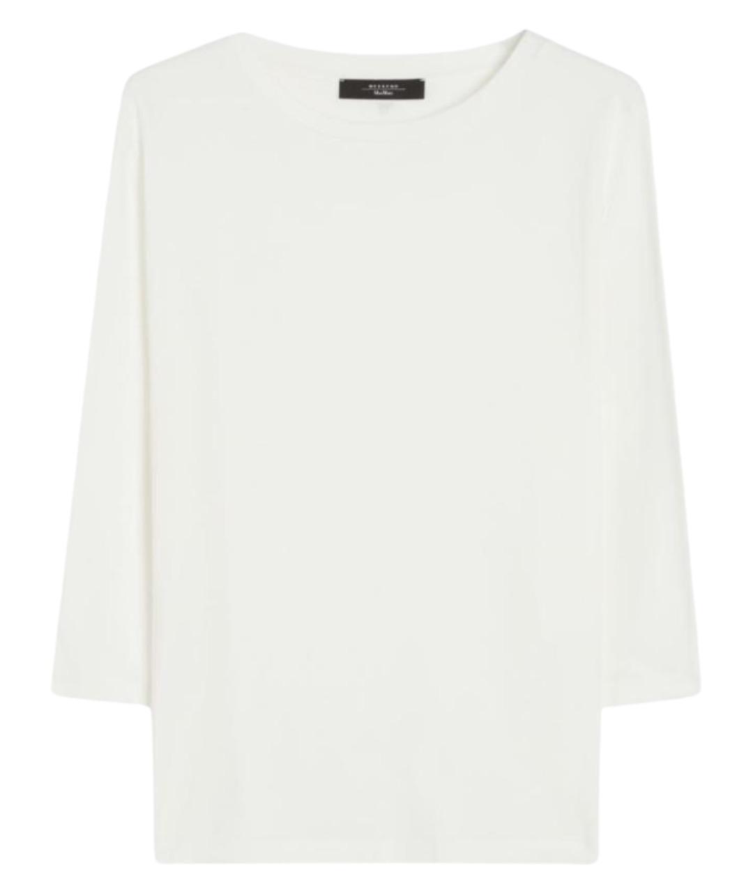 WEEKEND MAX MARA Белая хлопковая футболка, фото 1