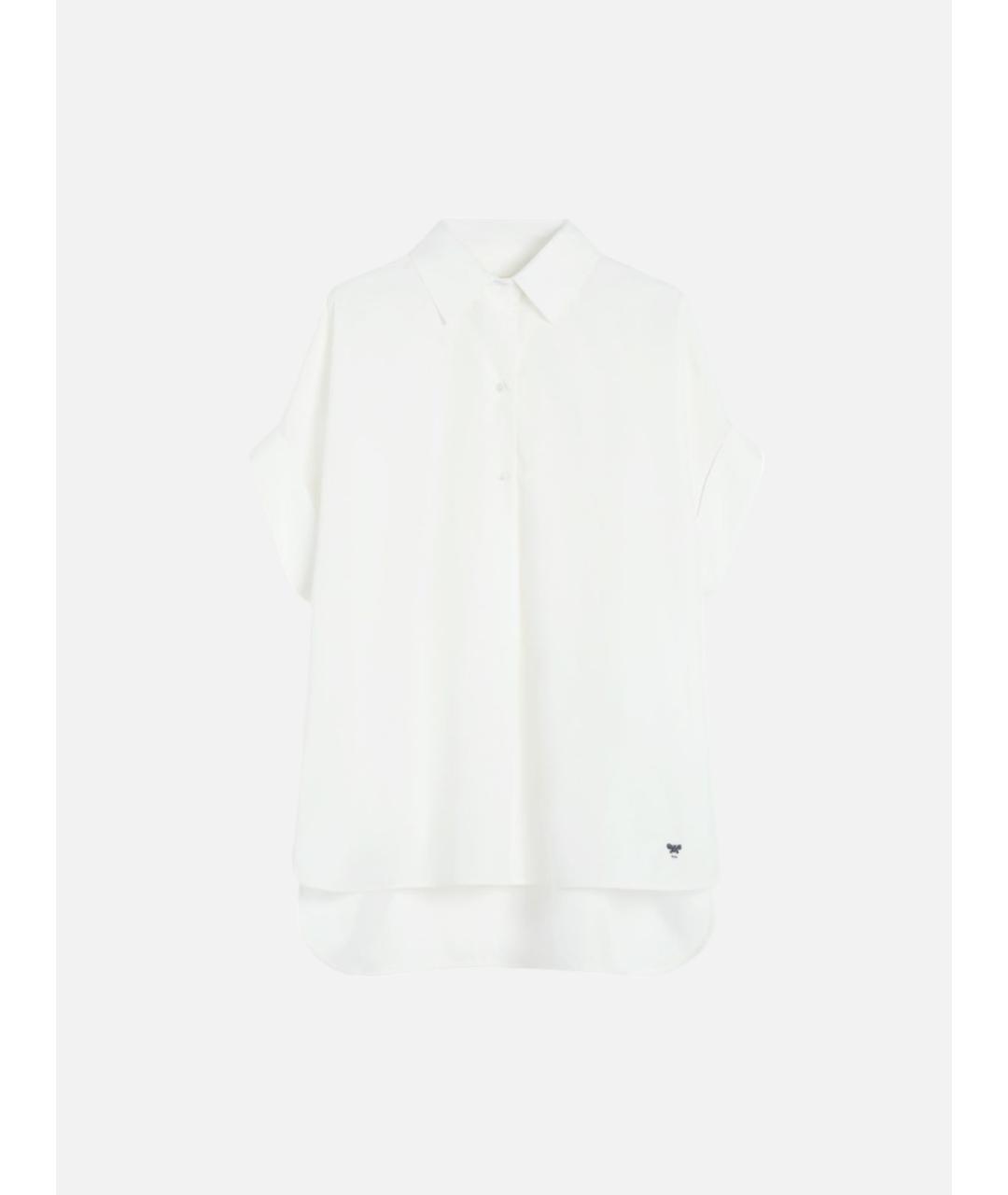 WEEKEND MAX MARA Белая хлопковая рубашка, фото 6