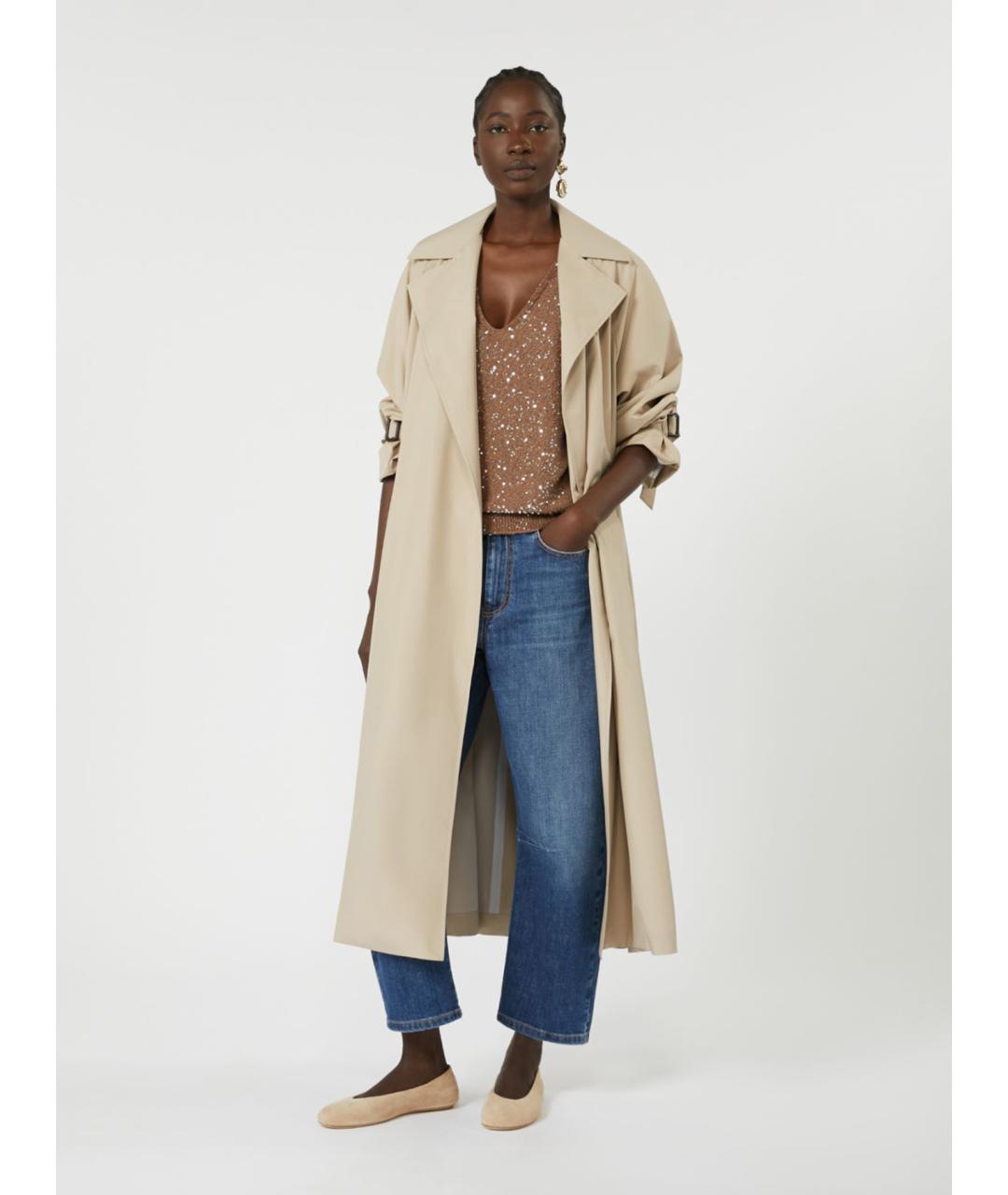 WEEKEND MAX MARA Коричневая полиамидовая жилетка, фото 2