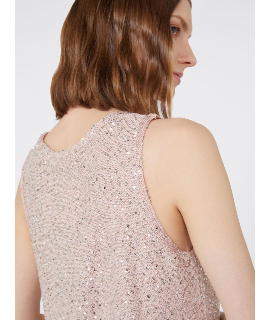 WEEKEND MAX MARA Розовая майка, фото 3