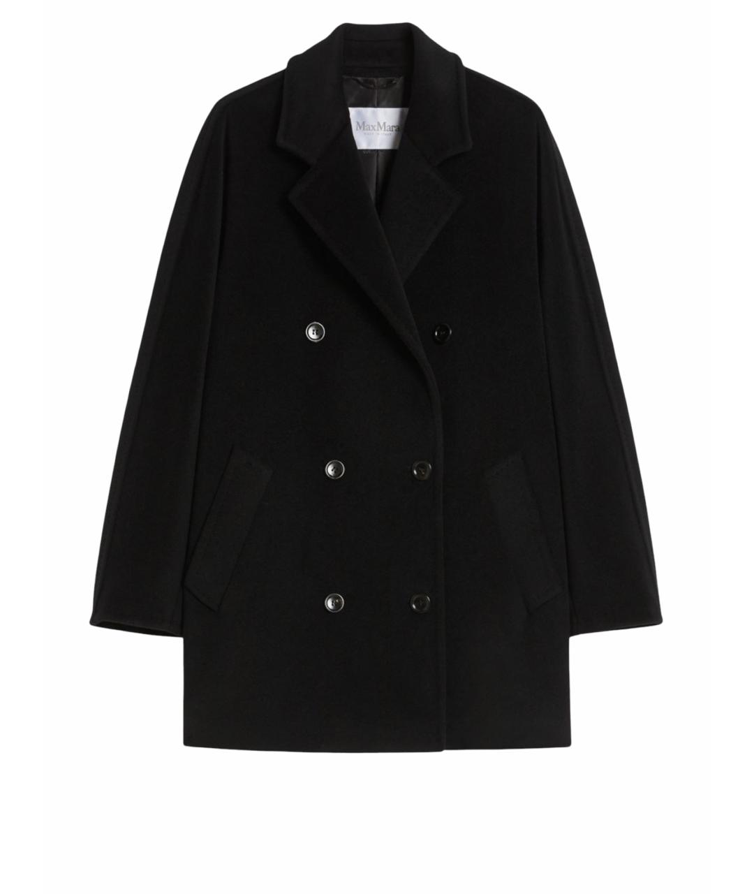 MAX MARA Черное шерстяное пальто, фото 1