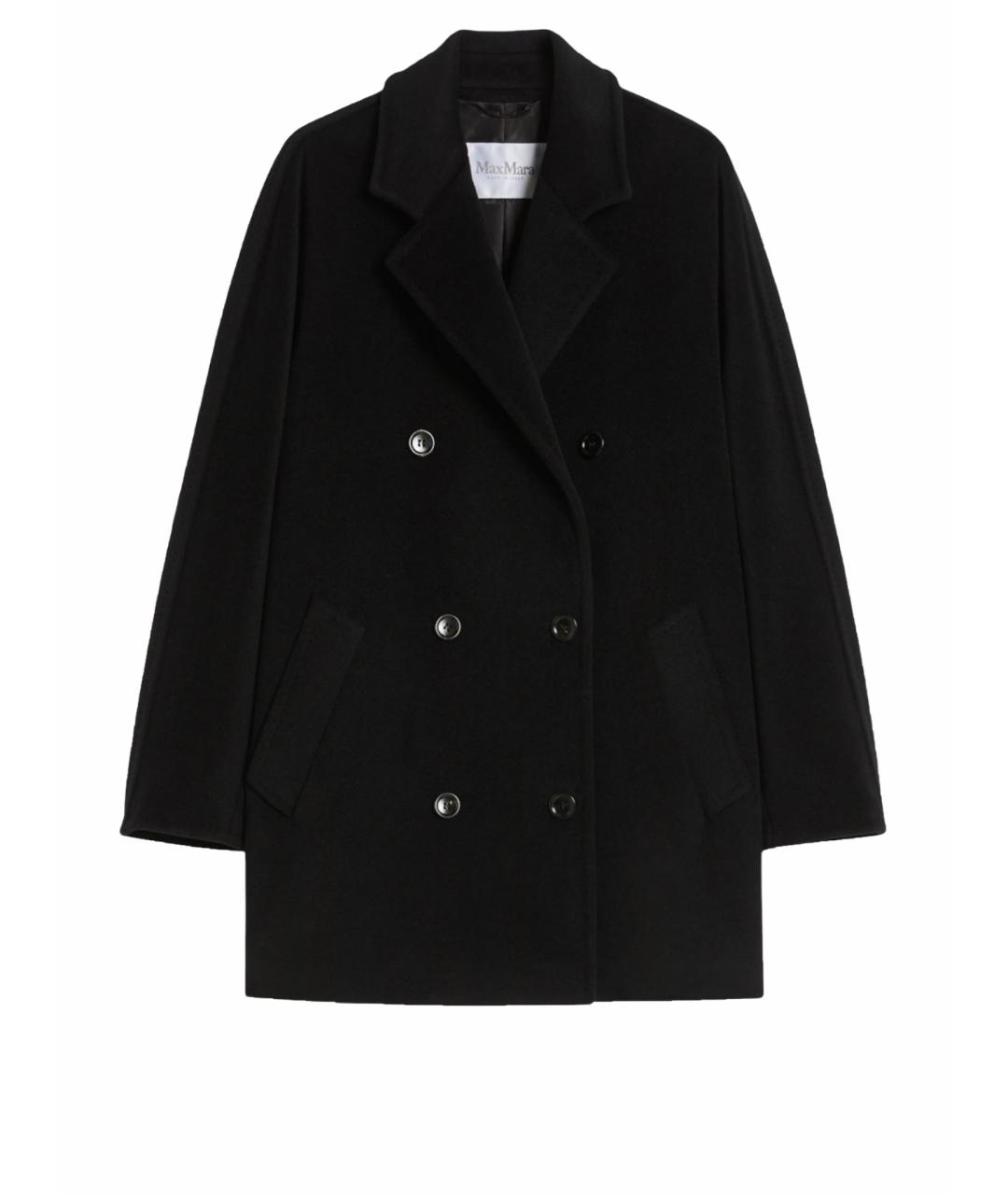 MAX MARA Черное шерстяное пальто, фото 5