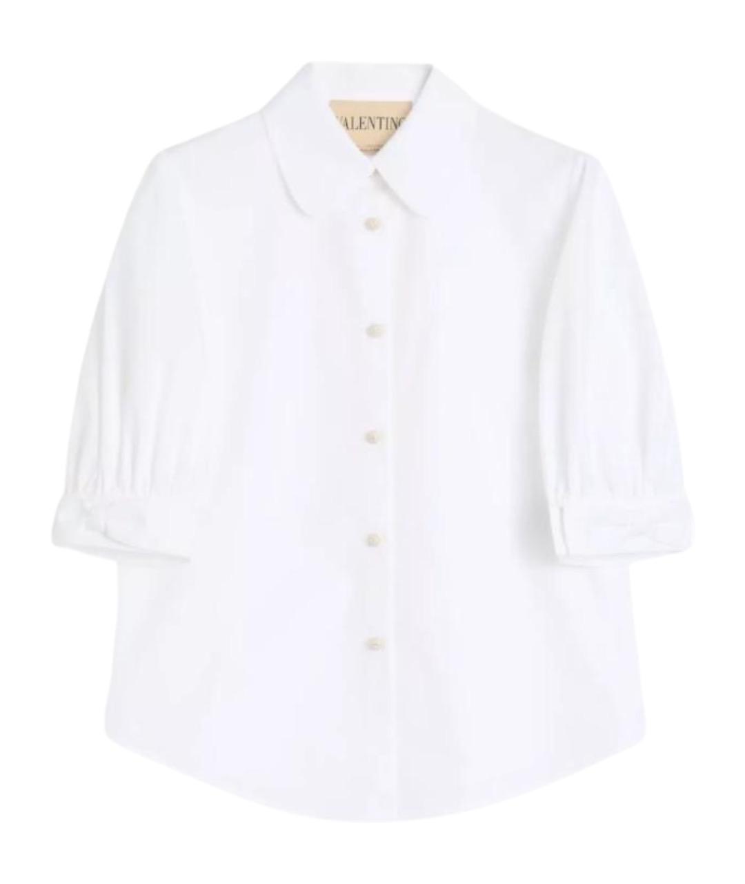 VALENTINO Белая хлопковая рубашка, фото 1