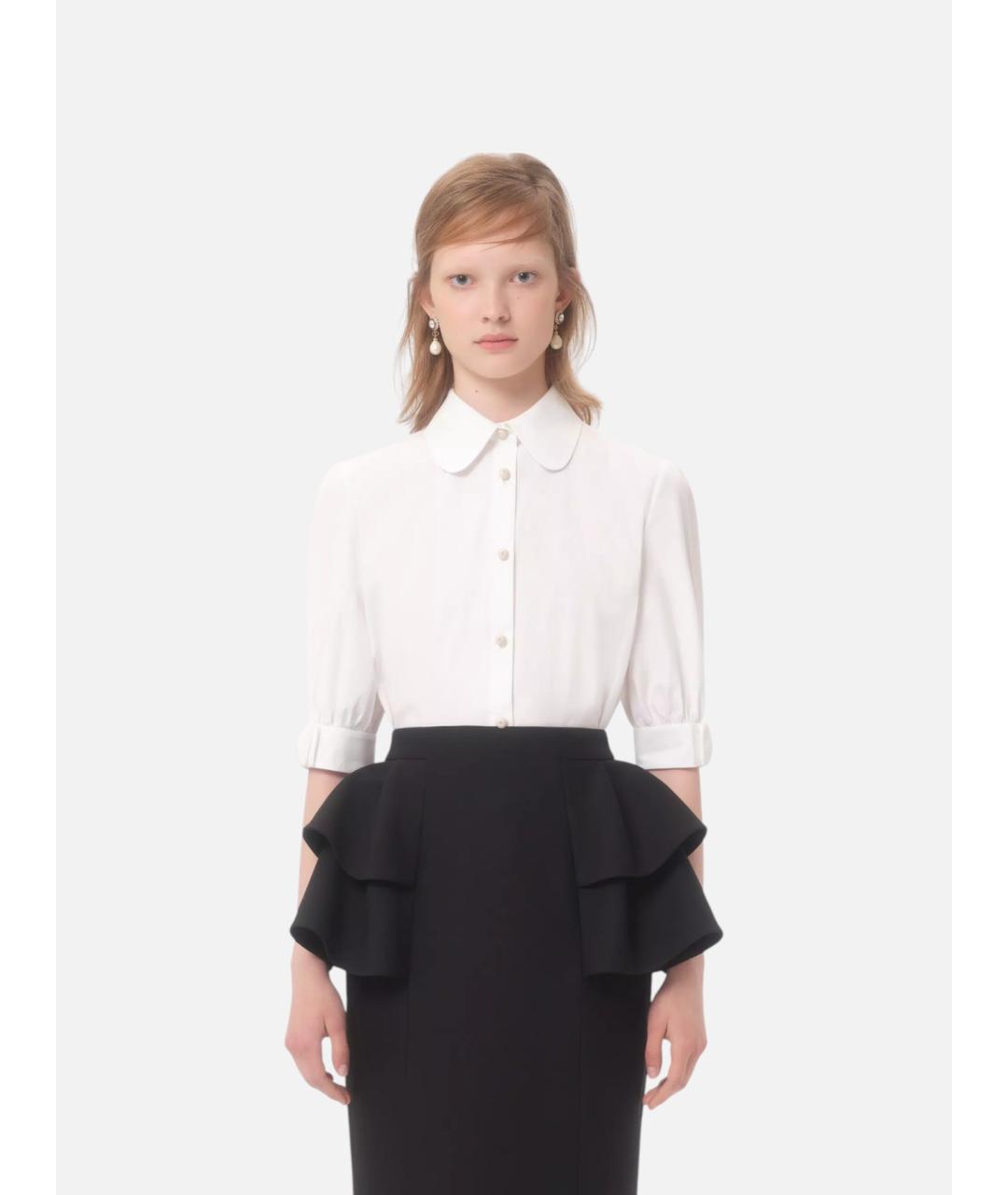 VALENTINO Белая хлопковая рубашка, фото 3