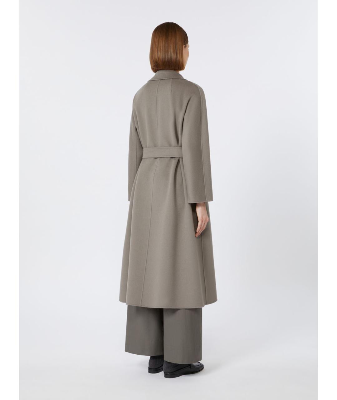 'S MAX MARA Серое шерстяное пальто, фото 3