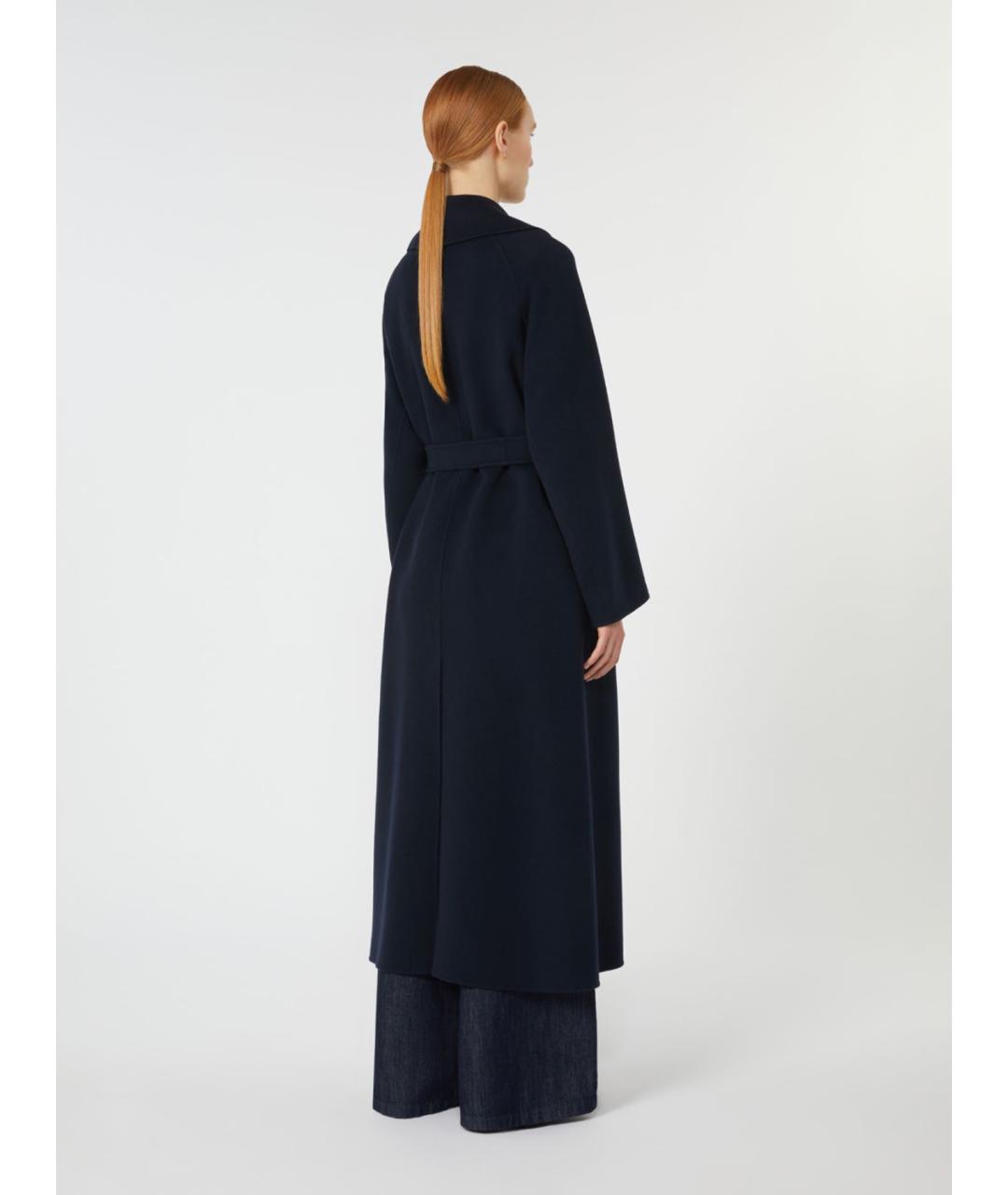 'S MAX MARA Синее шерстяное пальто, фото 3