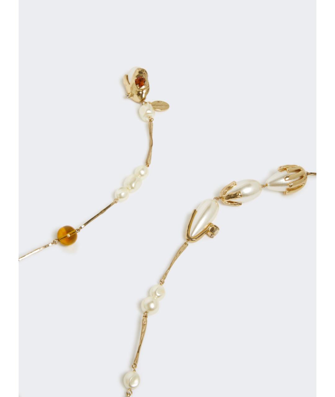 WEEKEND MAX MARA Золотое металлическое колье, фото 2