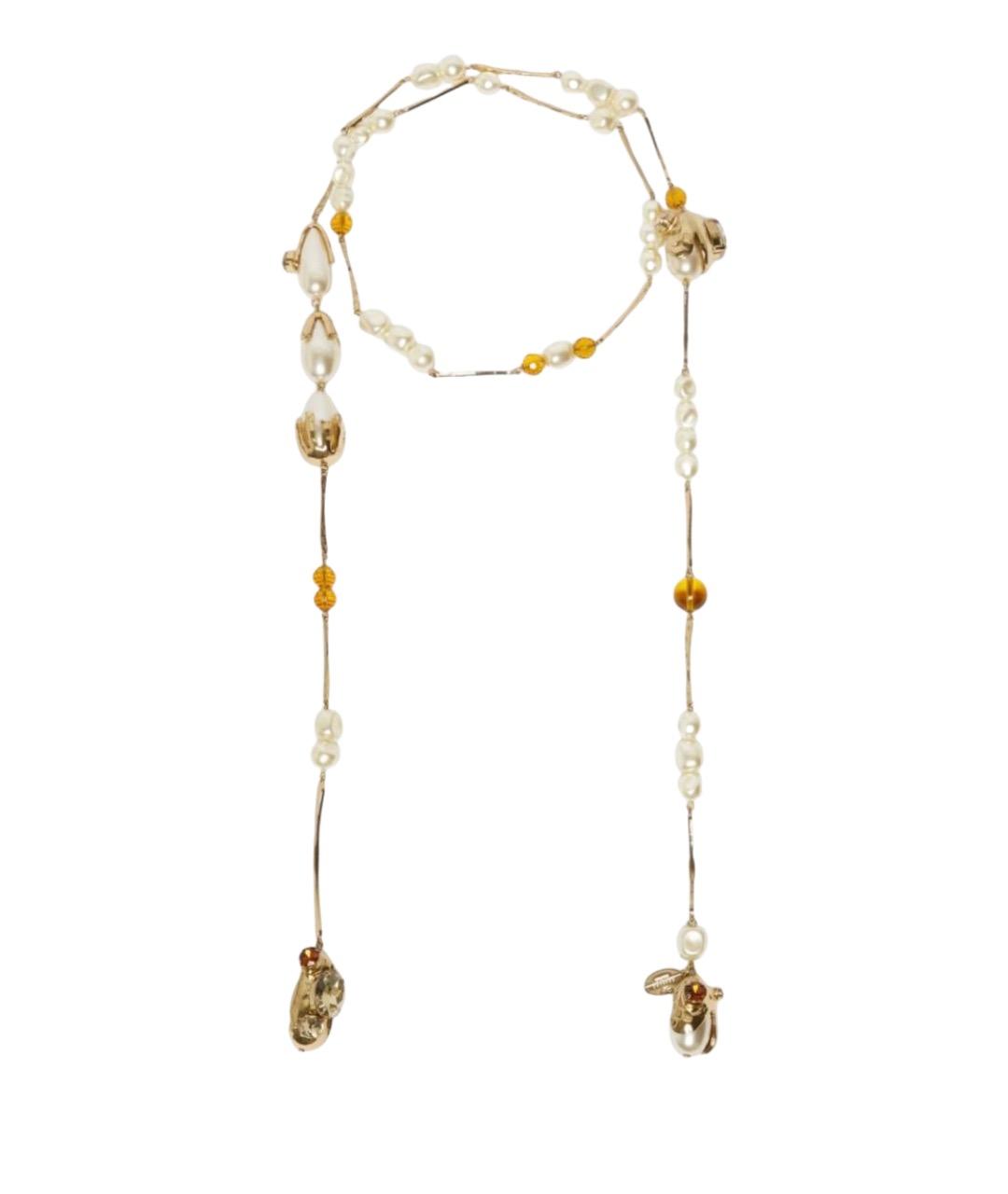 WEEKEND MAX MARA Золотое металлическое колье, фото 1