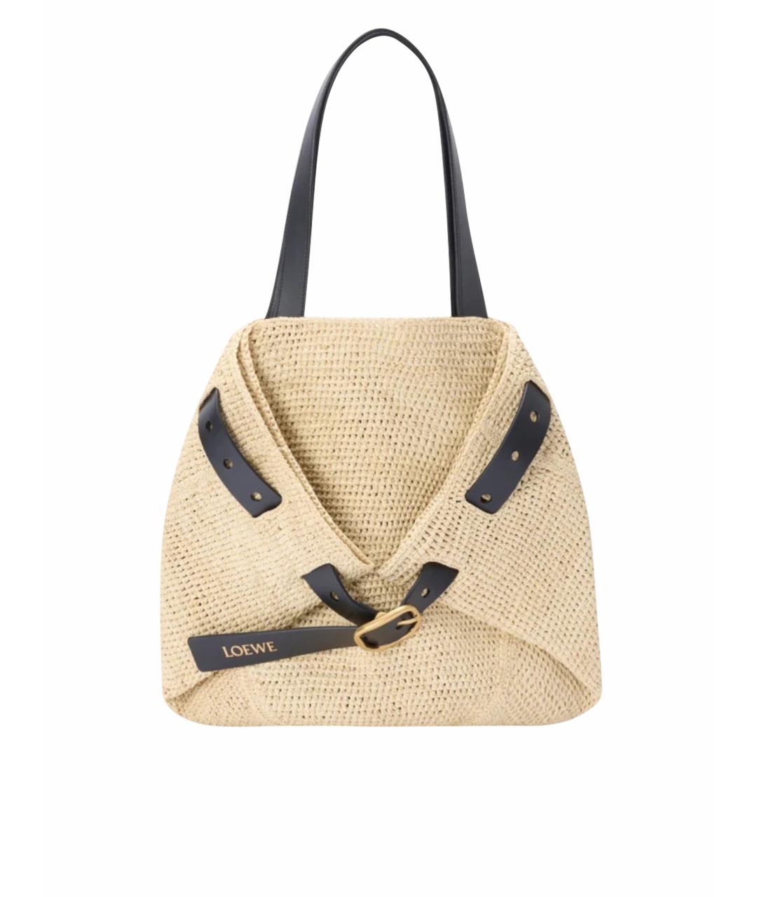 LOEWE Бежевая сумка тоут, фото 1