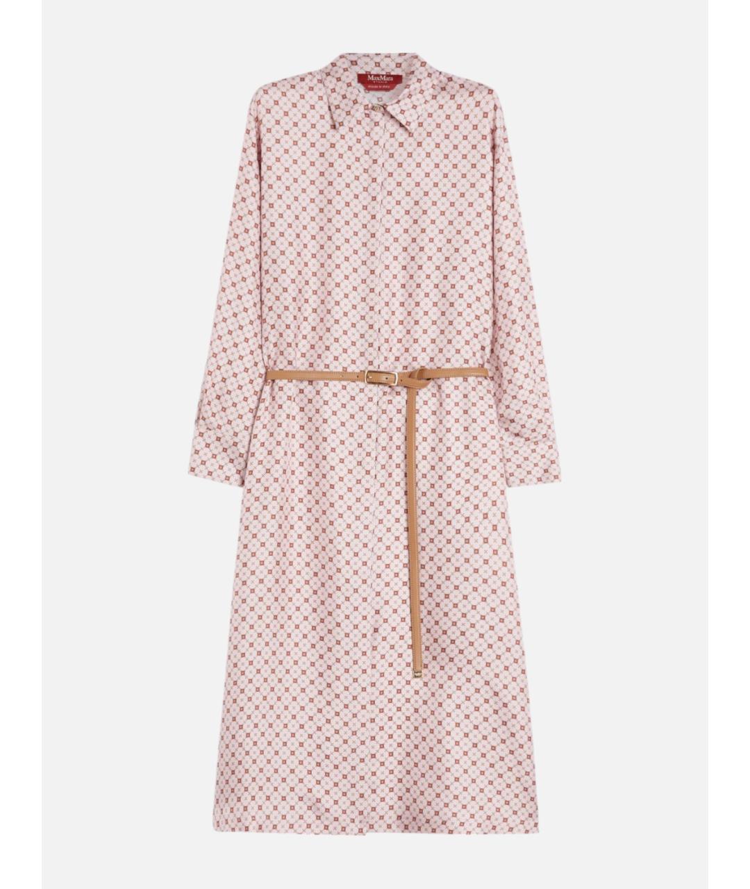 MAX MARA STUDIO Мульти шелковое повседневное платье, фото 6