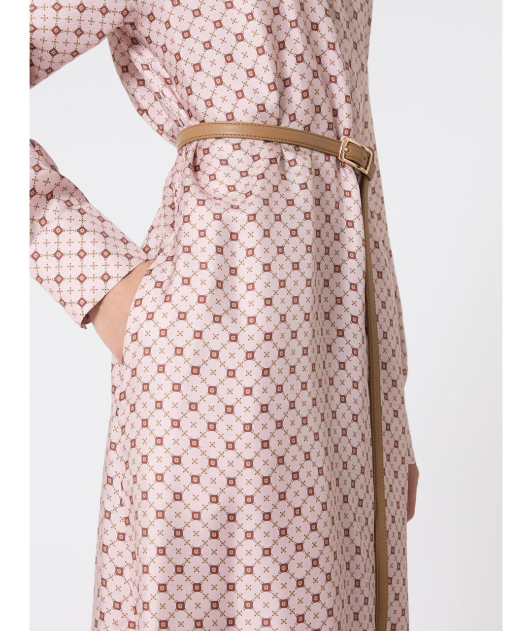 MAX MARA STUDIO Мульти шелковое повседневное платье, фото 3