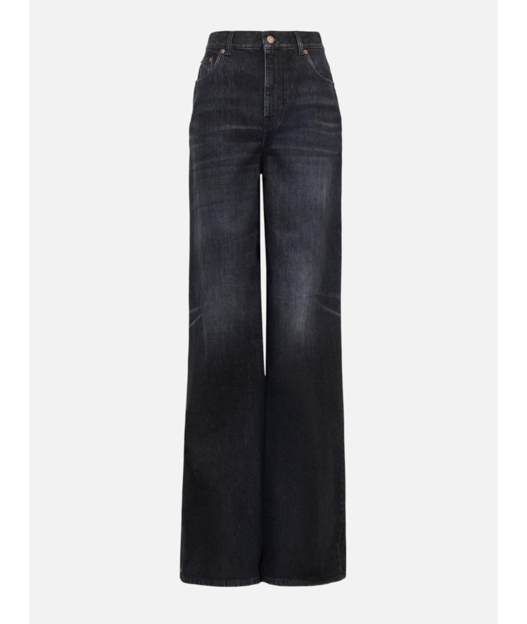 CHLOE Антрацитовые хлопковые прямые джинсы, фото 5