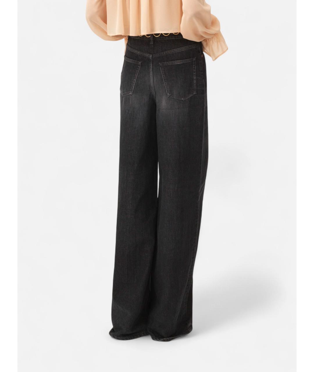 CHLOE Антрацитовые хлопковые прямые джинсы, фото 4