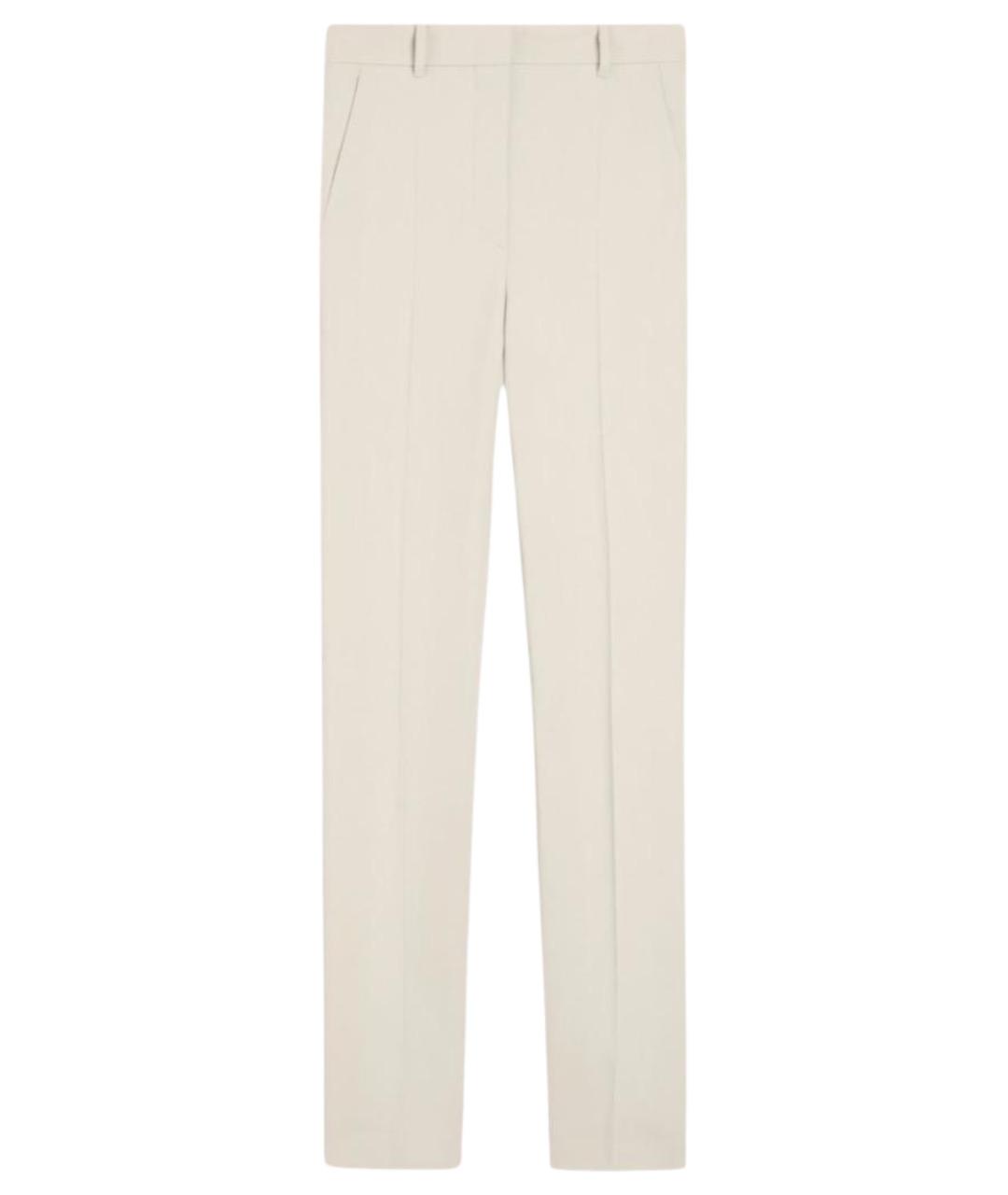 SPORTMAX Бежевые вискозные брюки узкие, фото 1