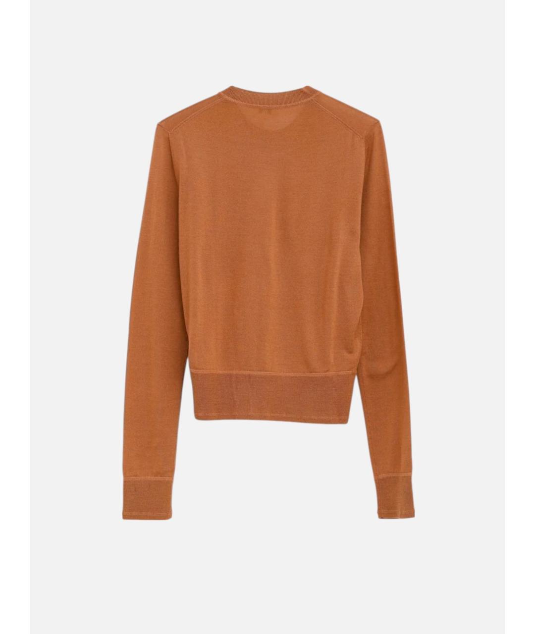 CHLOE Коричневый шерстяной джемпер / свитер, фото 2