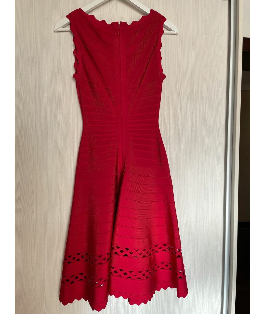 HERVE LEGER Красное вечернее платье, фото 2