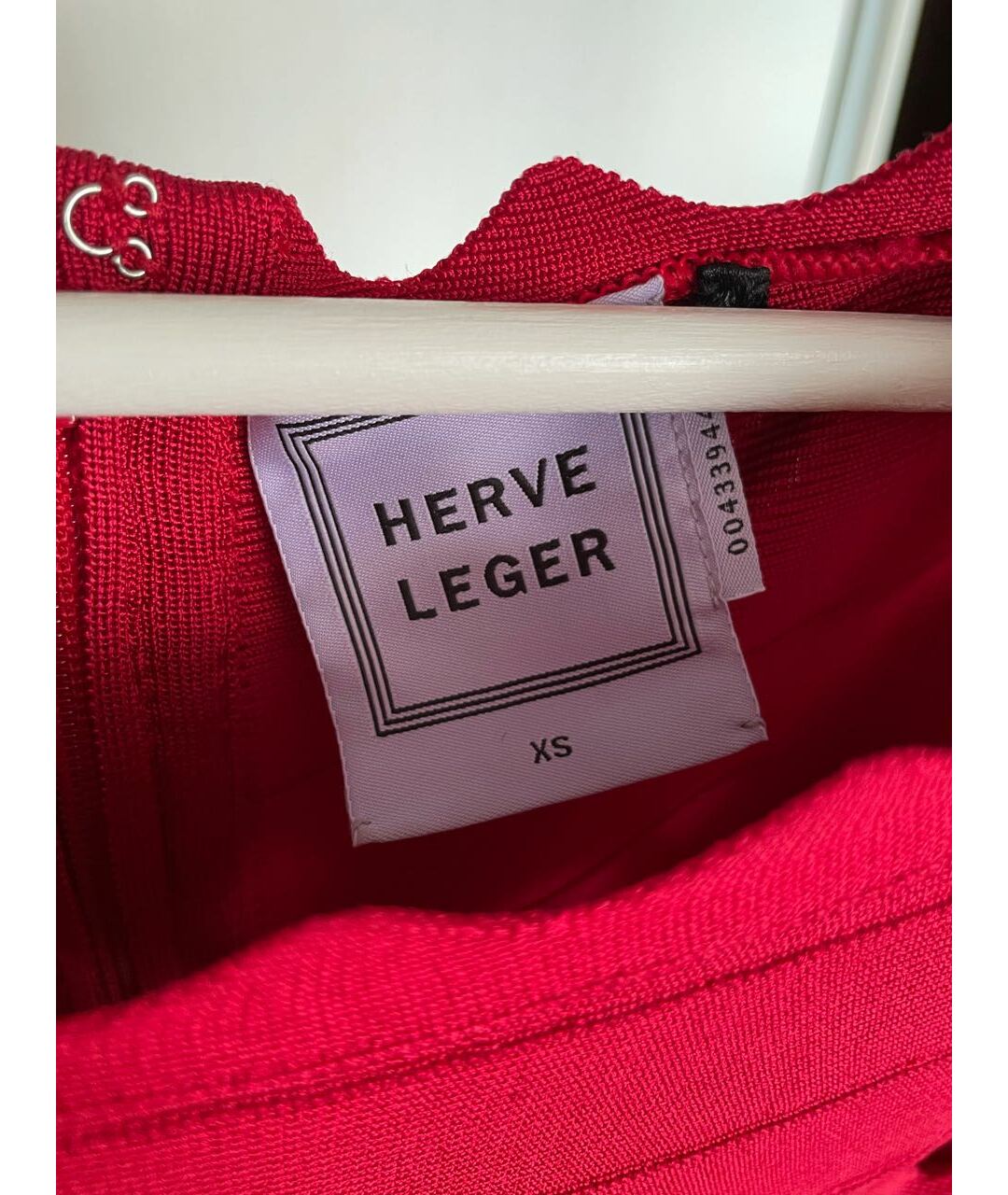 HERVE LEGER Красное вечернее платье, фото 3