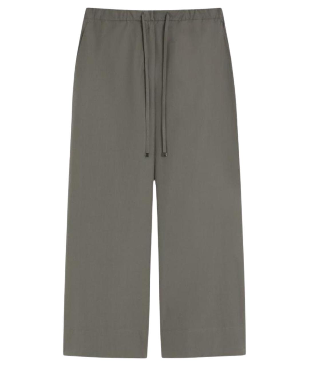 'S MAX MARA Серые хлопковые брюки широкие, фото 1