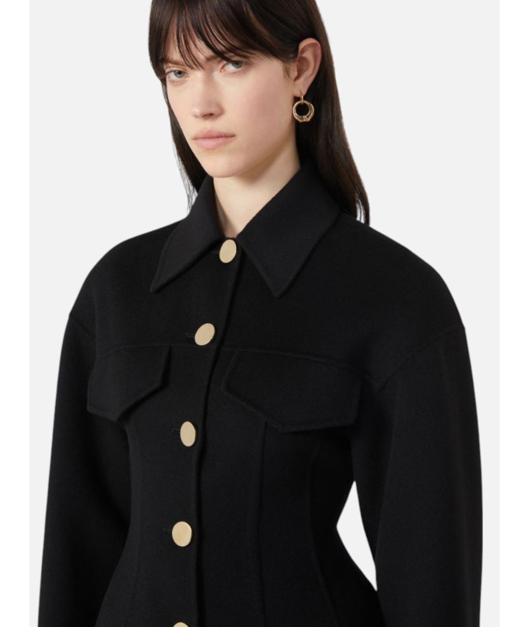 SPORTMAX Черный шерстяной жакет/пиджак, фото 3
