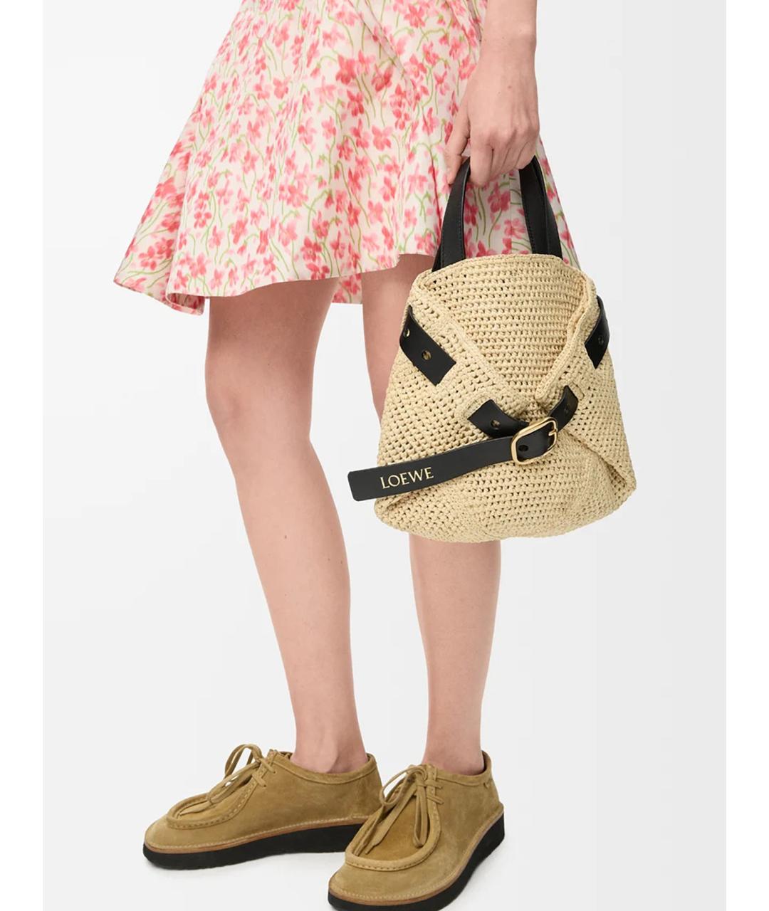 LOEWE Бежевая сумка тоут, фото 2