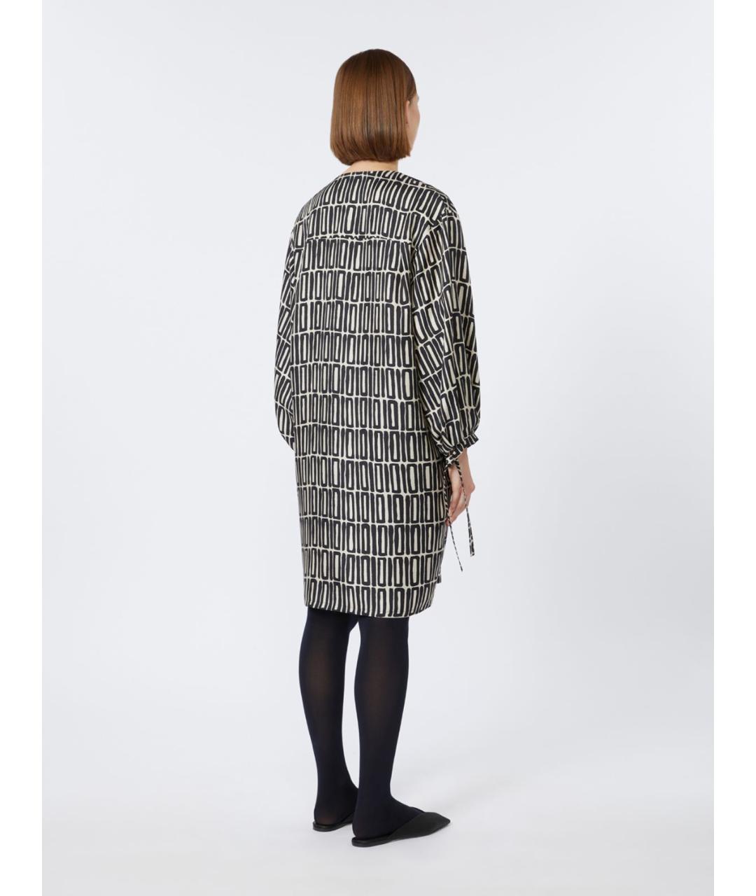'S MAX MARA Мульти шелковое повседневное платье, фото 4