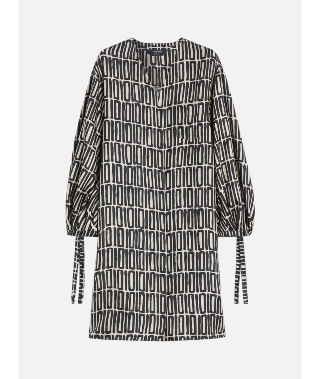 'S MAX MARA Мульти шелковое повседневное платье, фото 6