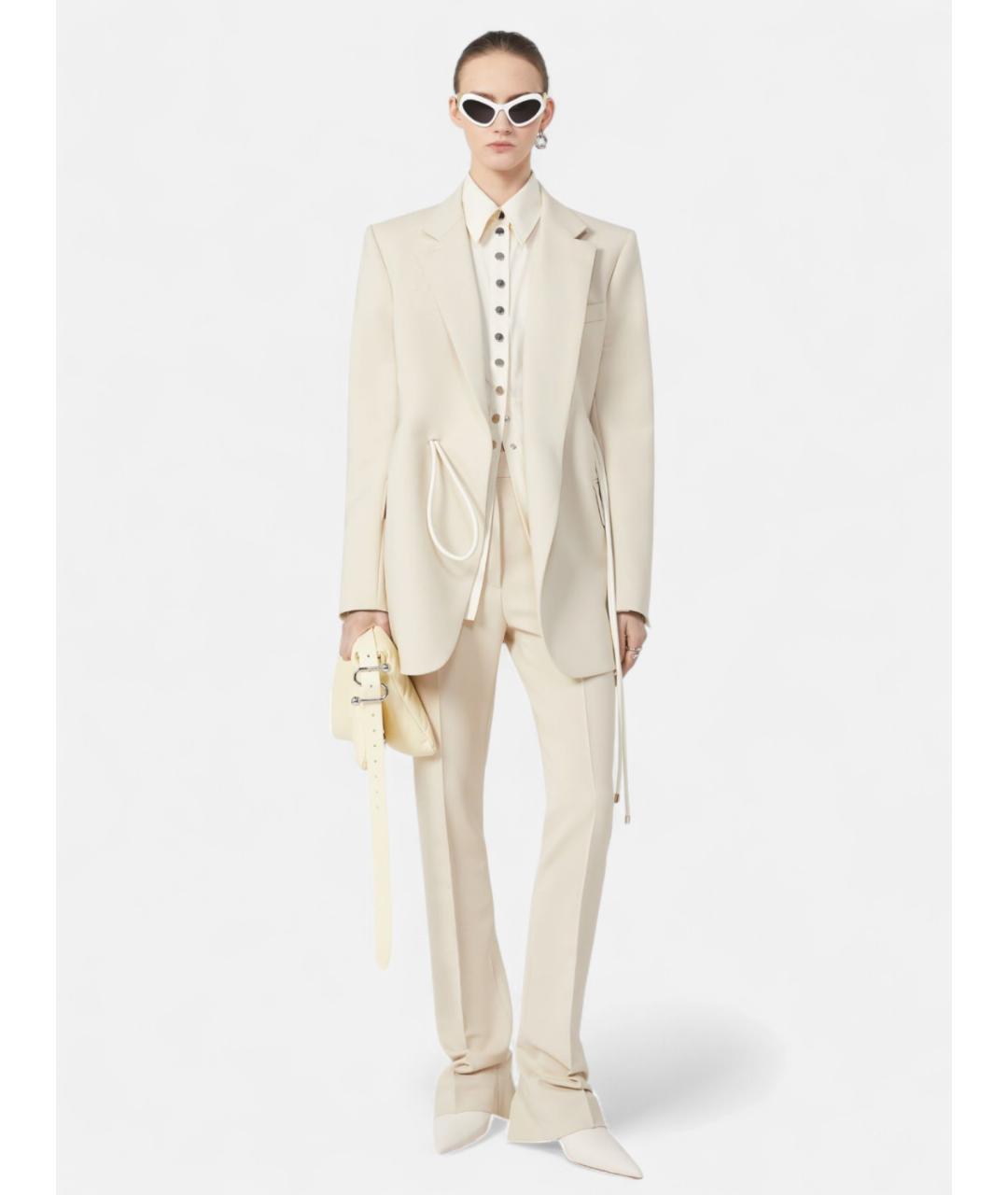 SPORTMAX Белая хлопковая рубашка, фото 2