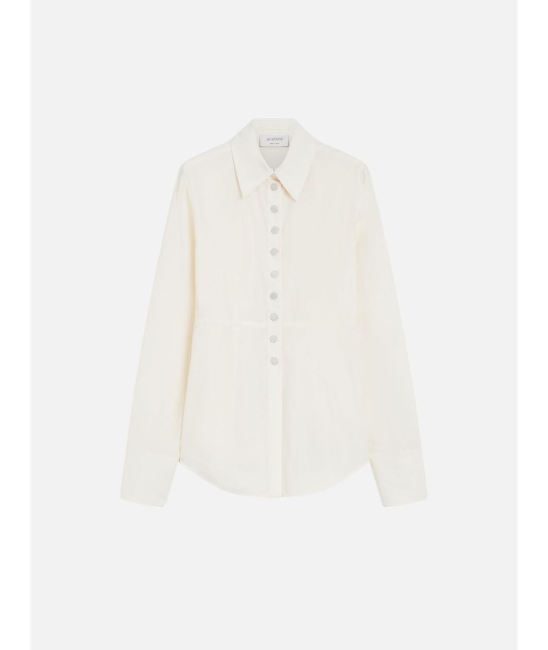 SPORTMAX Белая хлопковая рубашка, фото 5