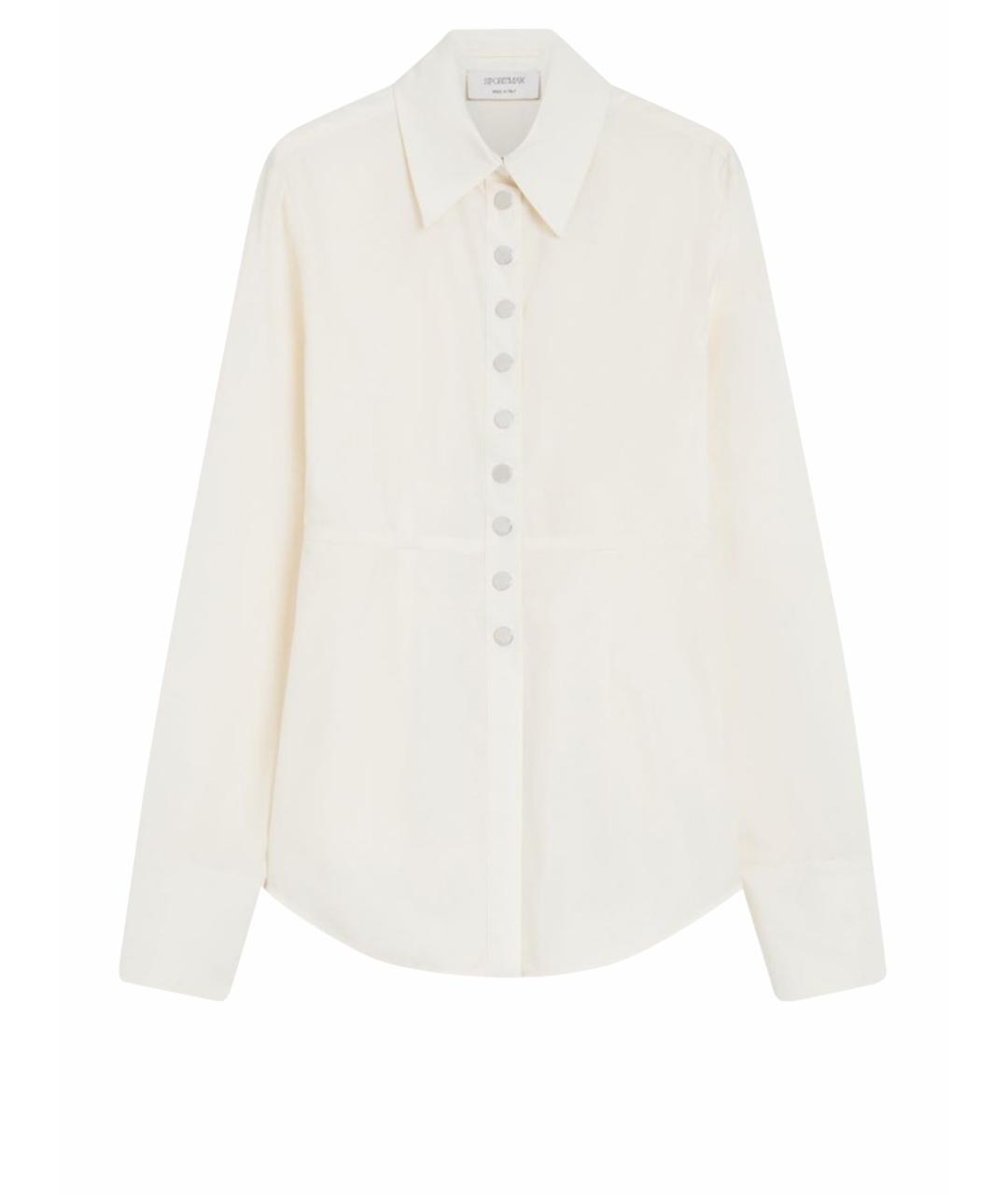 SPORTMAX Белая хлопковая рубашка, фото 1