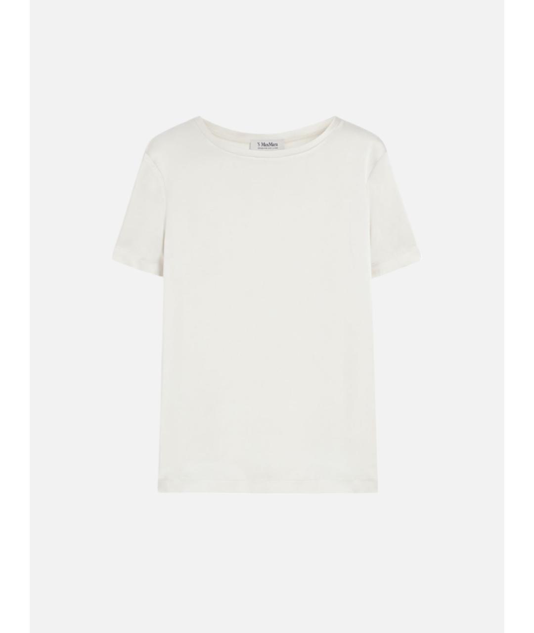 'S MAX MARA Белая футболка, фото 5