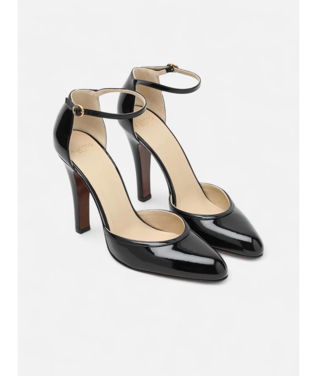 VALENTINO Черные туфли из лакированной кожи, фото 2