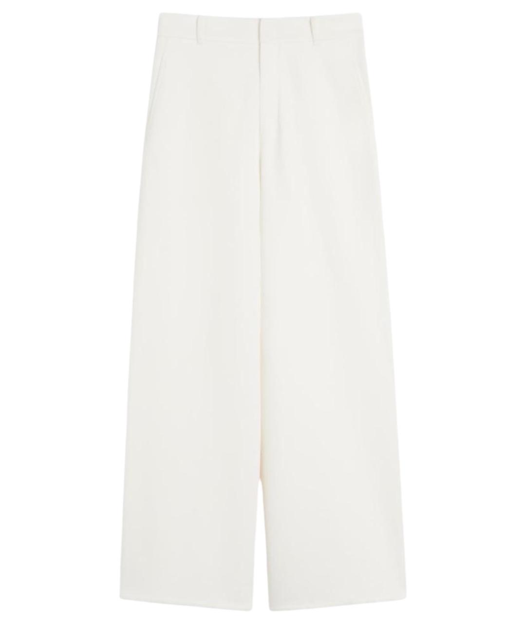 'S MAX MARA Белые хлопковые брюки широкие, фото 1
