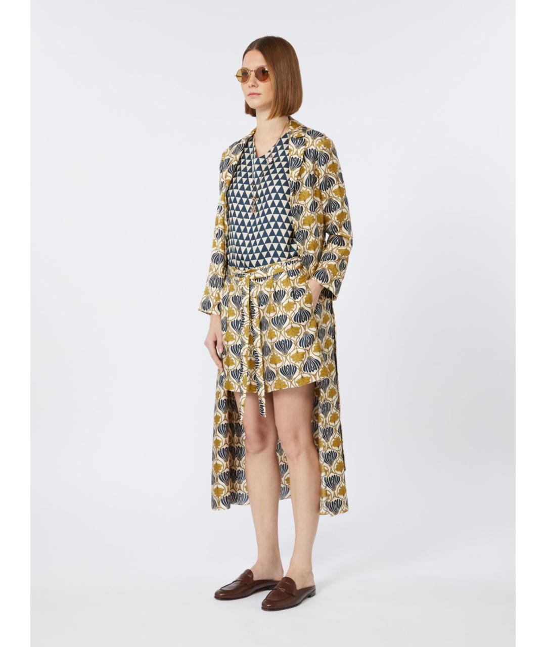 'S MAX MARA Мульти шелковое повседневное платье, фото 2