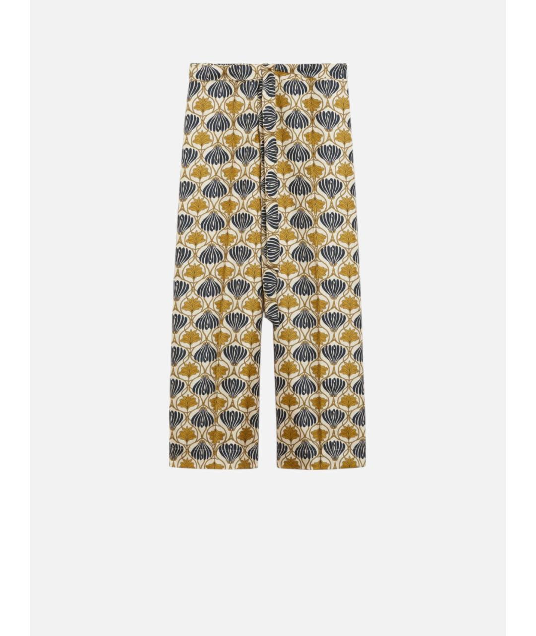 'S MAX MARA Мульти шелковые прямые брюки, фото 6