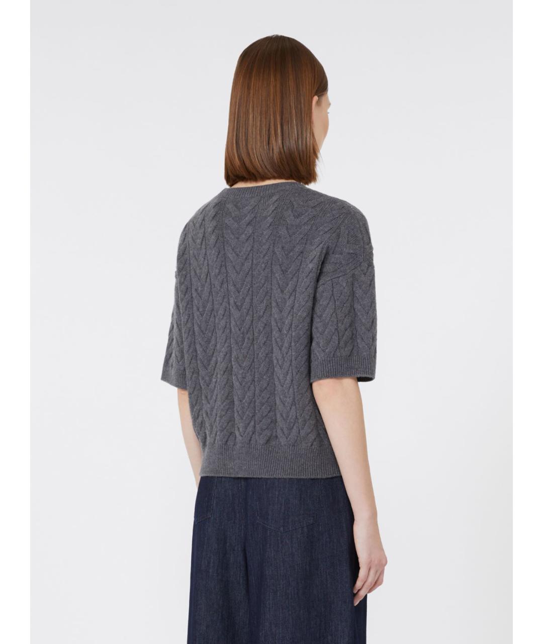 'S MAX MARA Серый шерстяной джемпер / свитер, фото 3