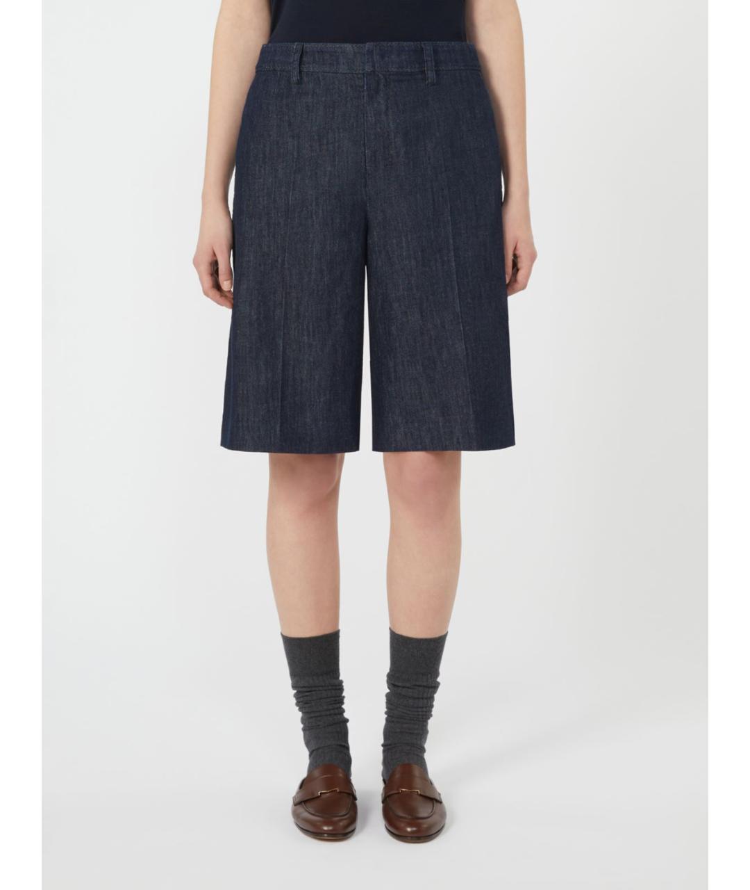'S MAX MARA Синие деним шорты, фото 4