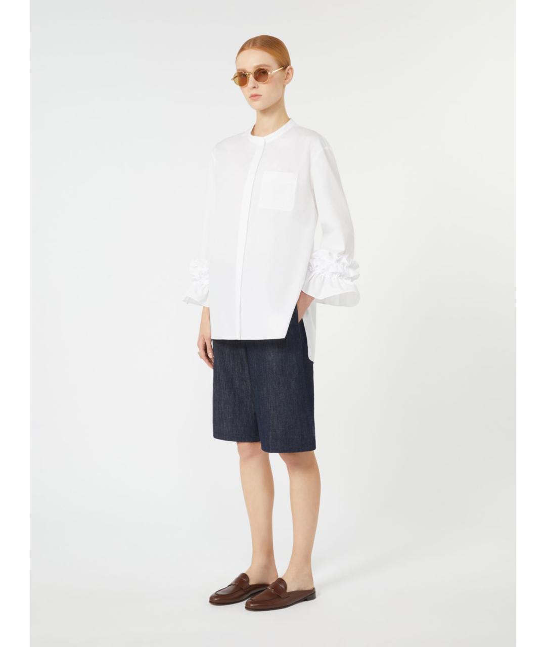 'S MAX MARA Синие деним шорты, фото 2