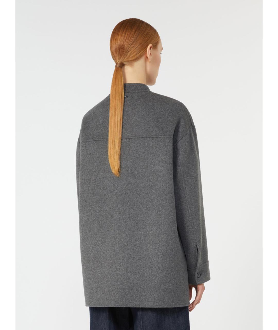 'S MAX MARA Серая шерстяная куртка, фото 3