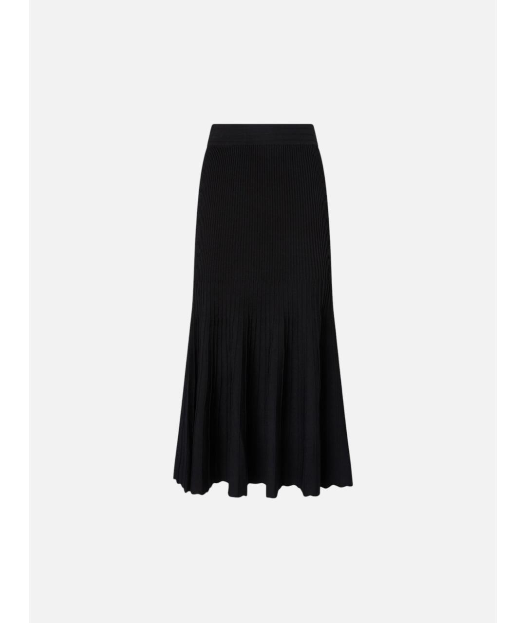 PINKO Черная полиамидовая юбка миди, фото 1