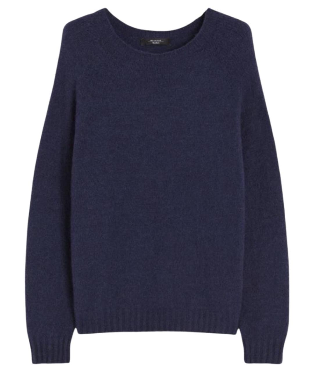 WEEKEND MAX MARA Синий шерстяной джемпер / свитер, фото 1