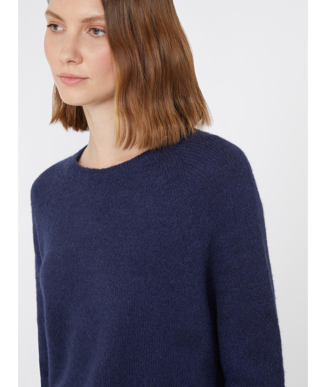 WEEKEND MAX MARA Синий шерстяной джемпер / свитер, фото 5