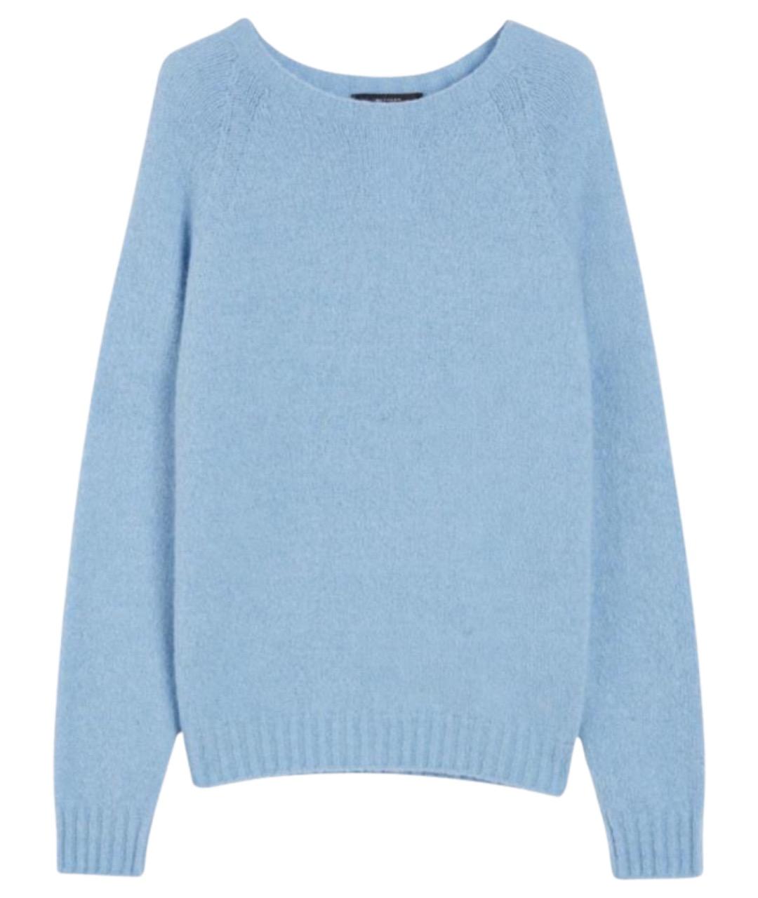 WEEKEND MAX MARA Голубой шерстяной джемпер / свитер, фото 1