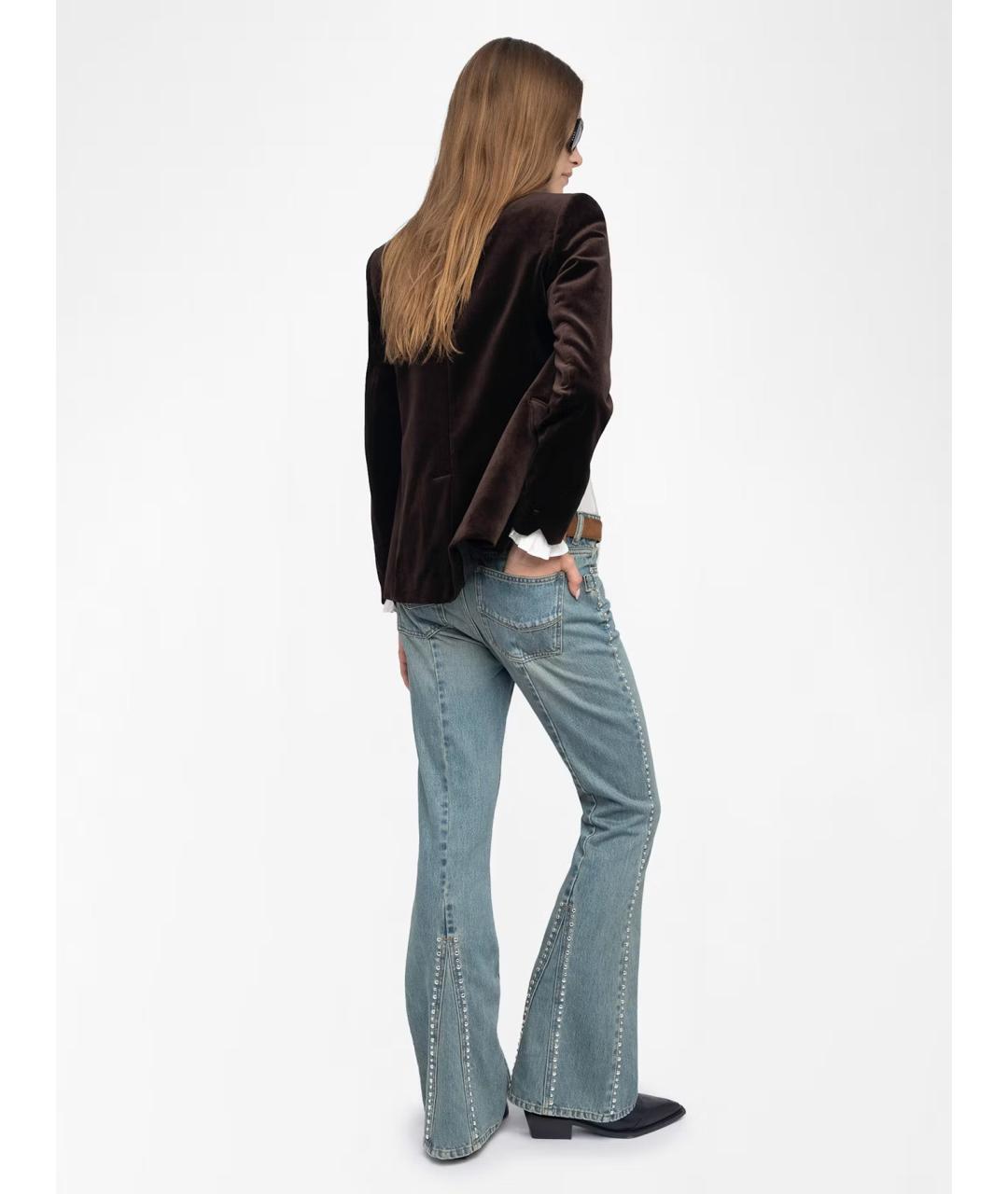 ZADIG & VOLTAIRE Хлопковые джинсы клеш, фото 3